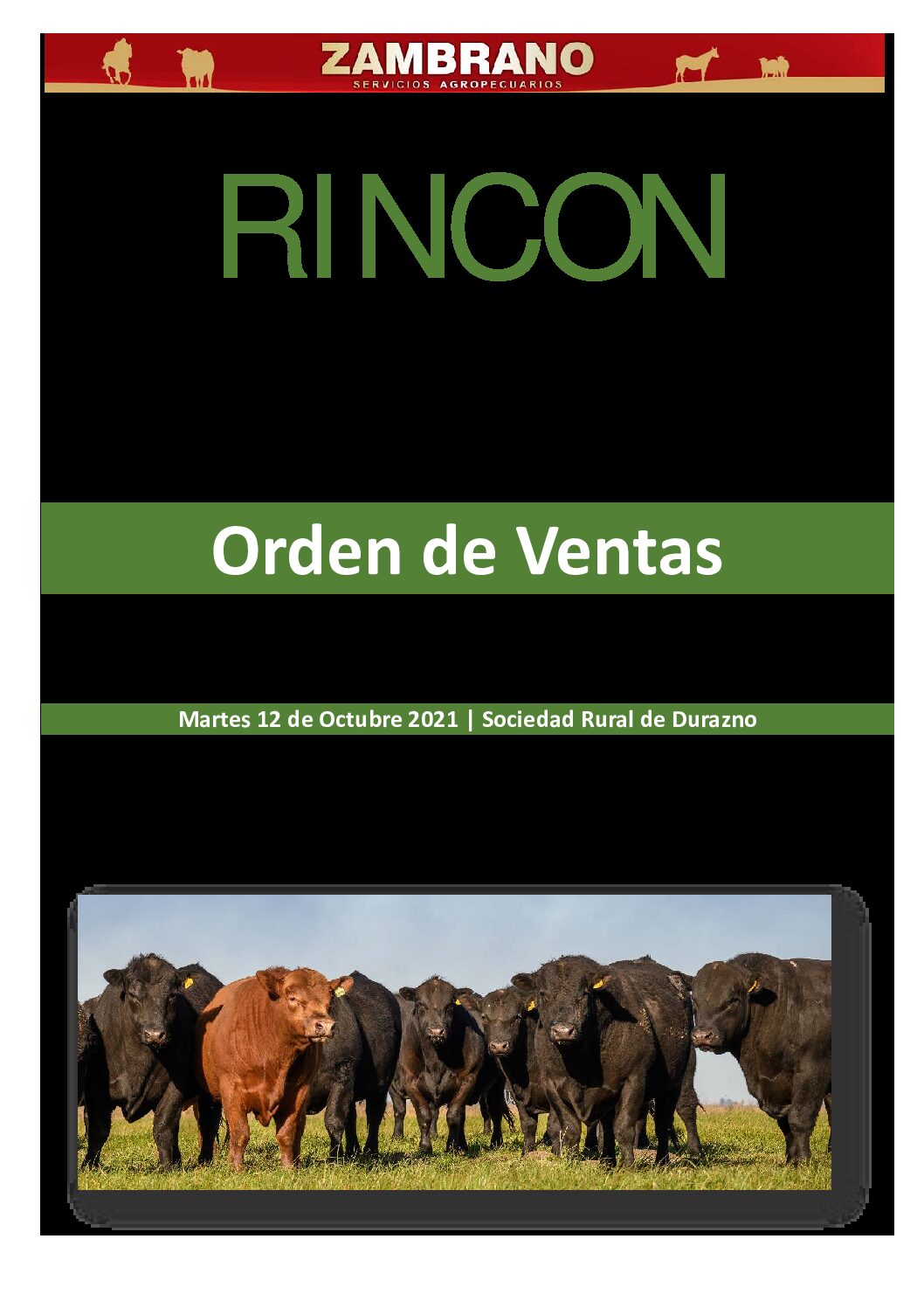 Orden de ventas