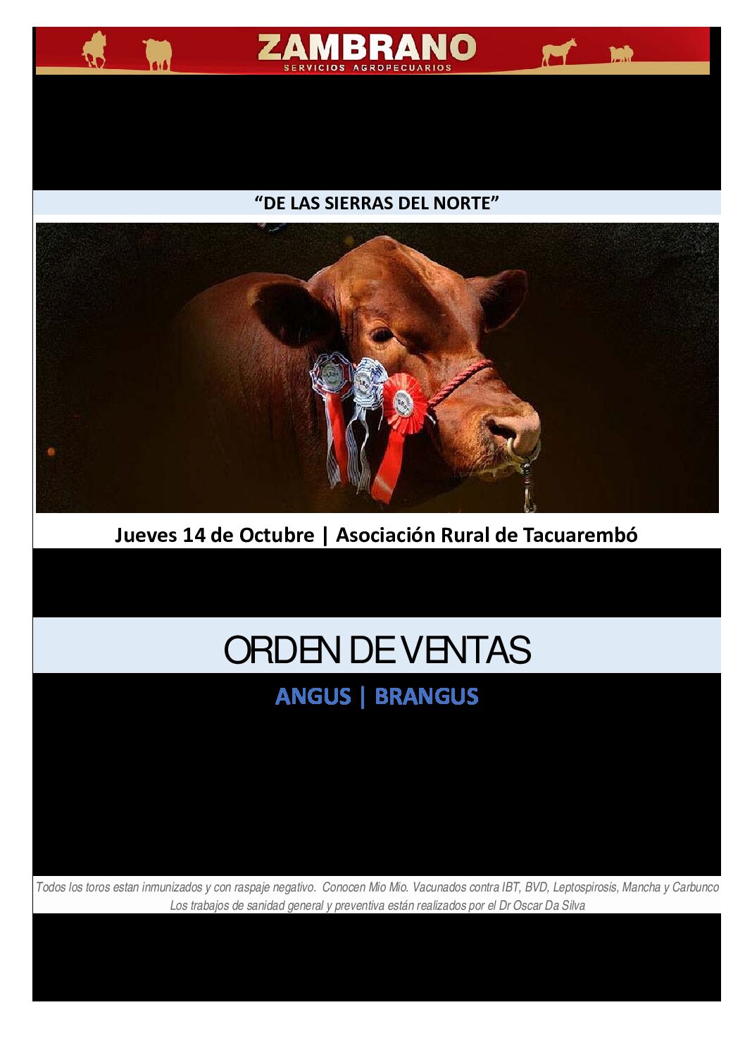 Orden de ventas