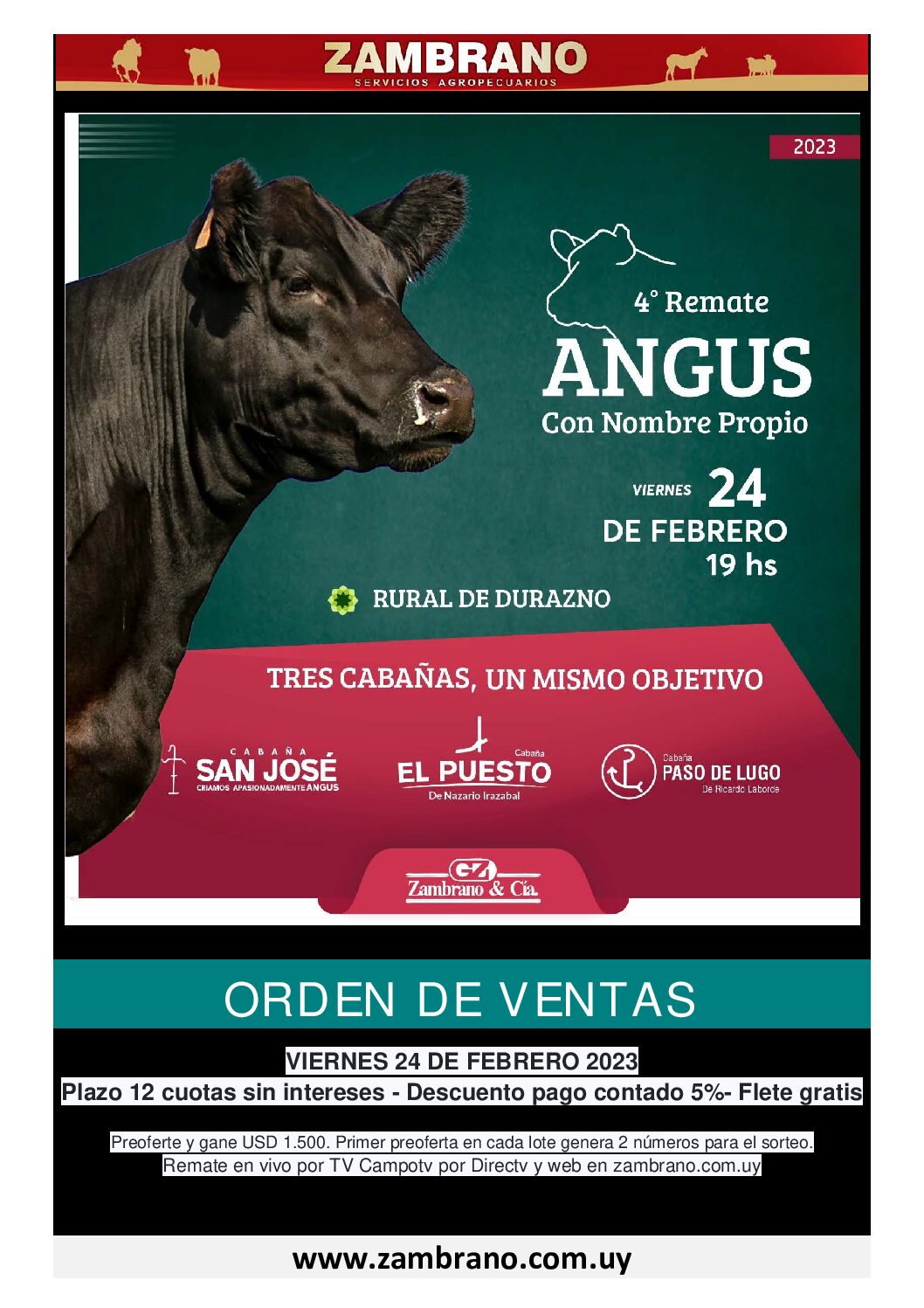 Orden de ventas