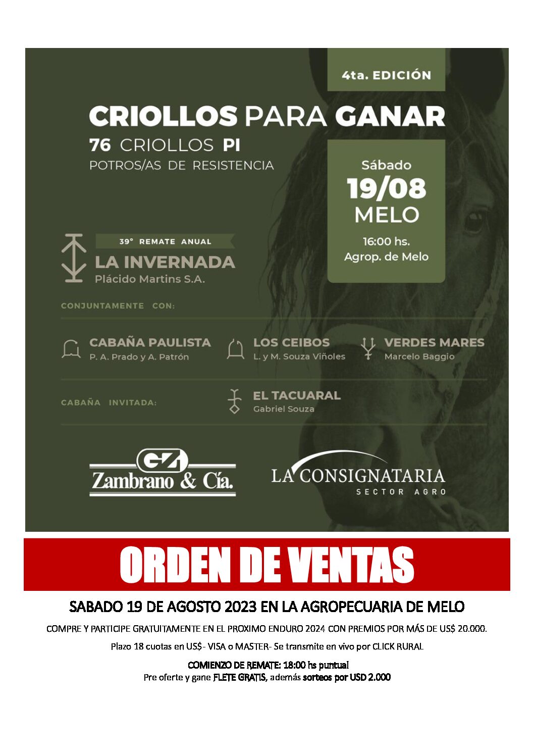 Orden de ventas