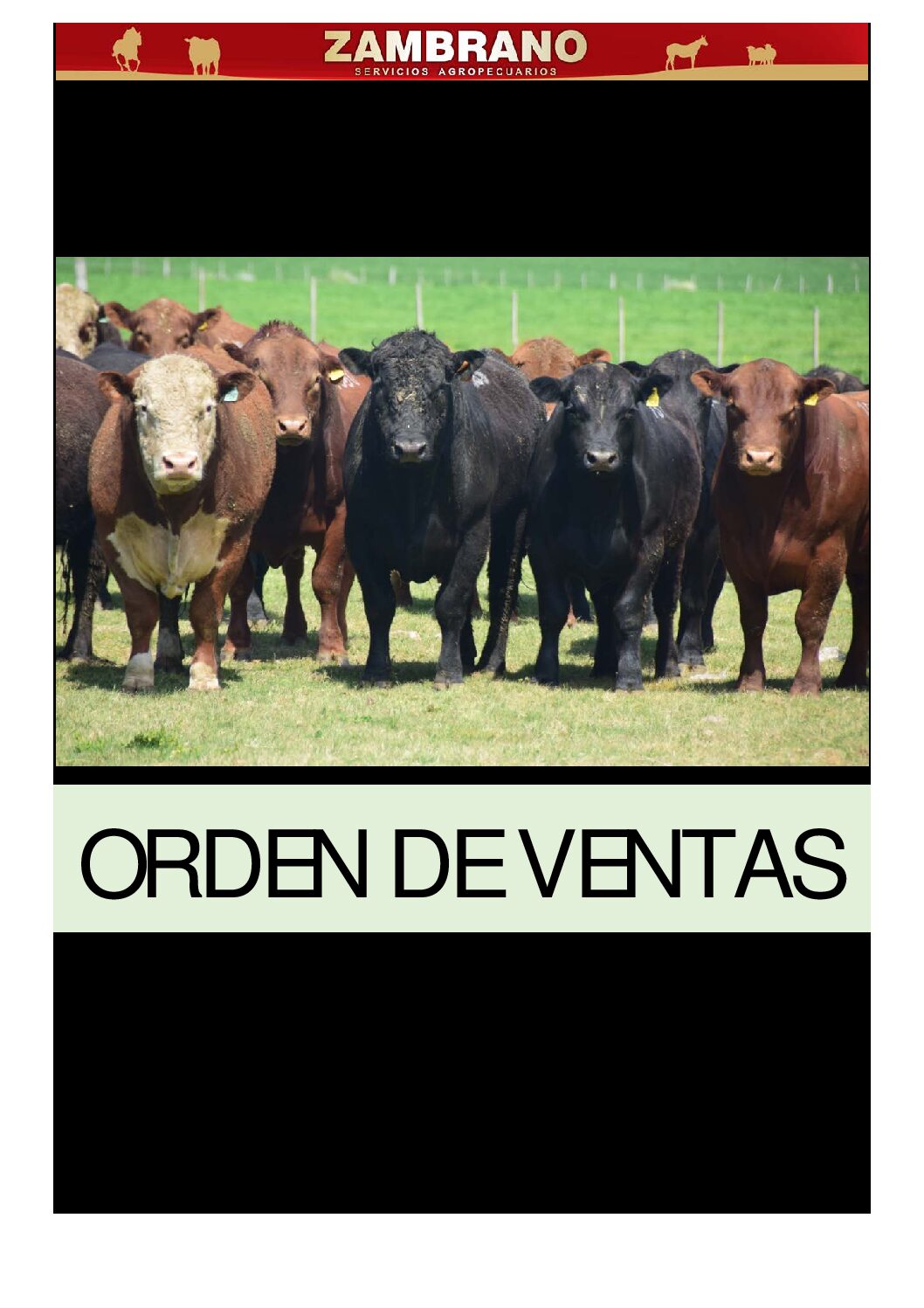 Orden de ventas