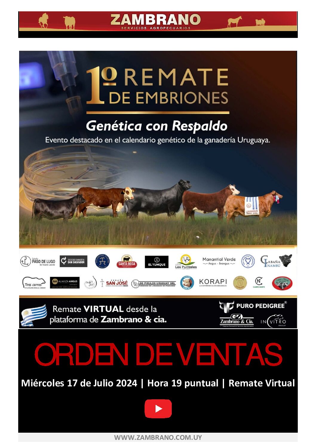 Orden de ventas