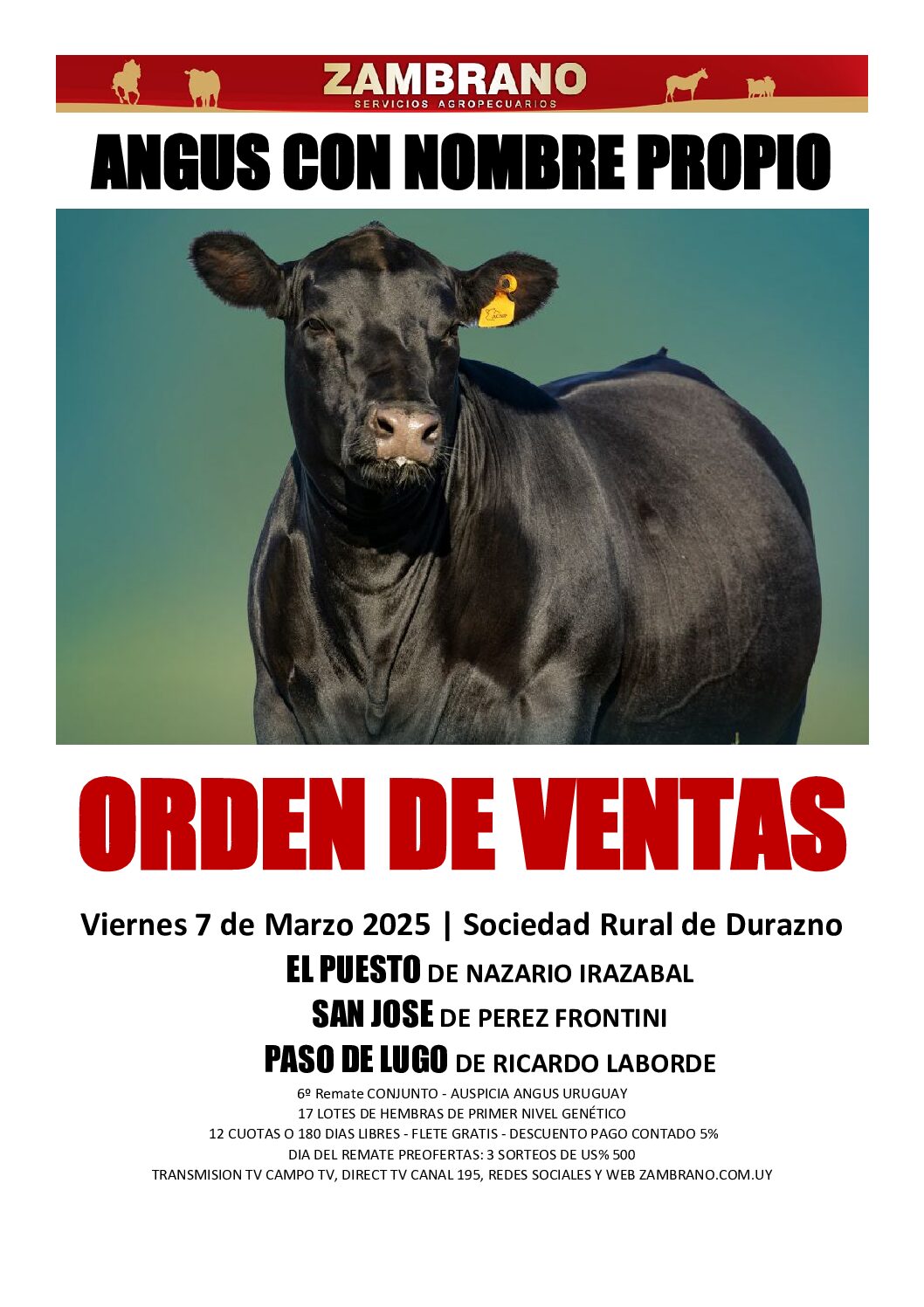 Orden de ventas