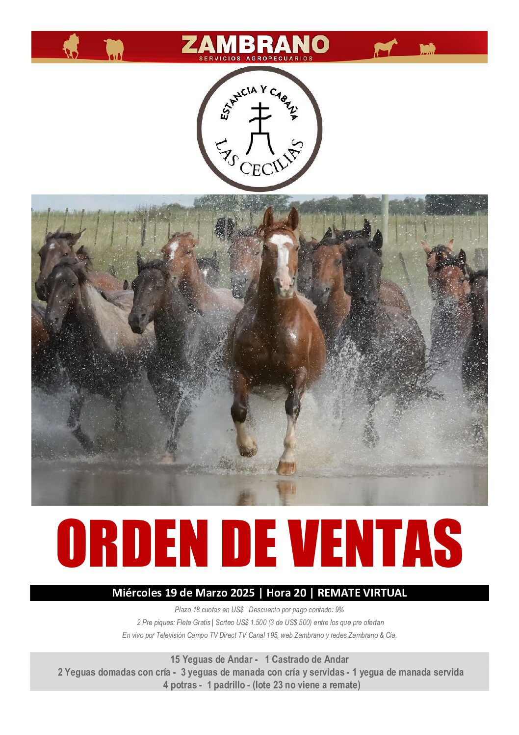 Orden de ventas