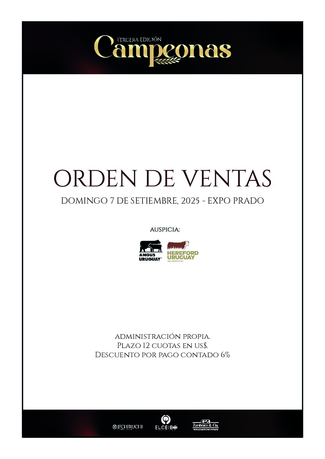 Orden de ventas