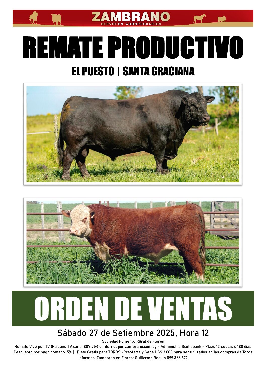 Orden de ventas