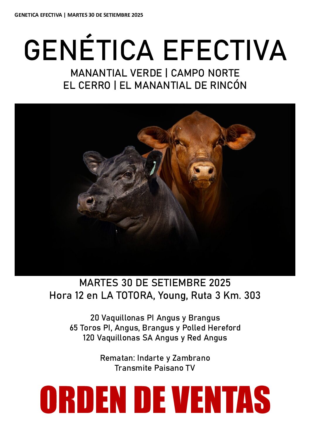 Orden de ventas