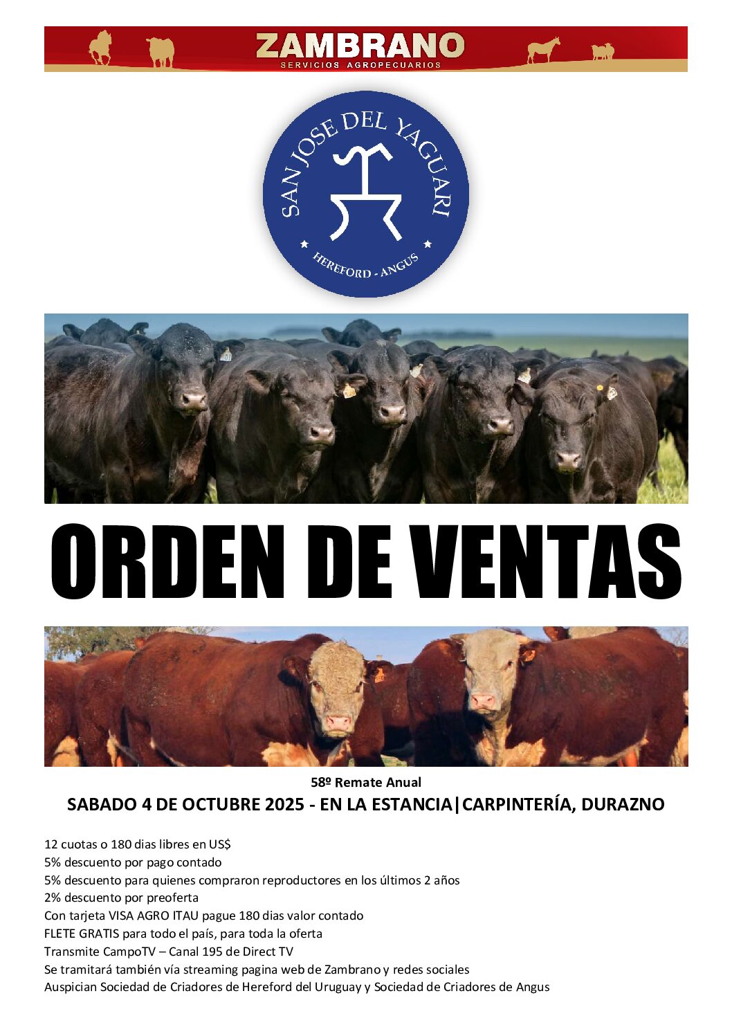 Orden de ventas