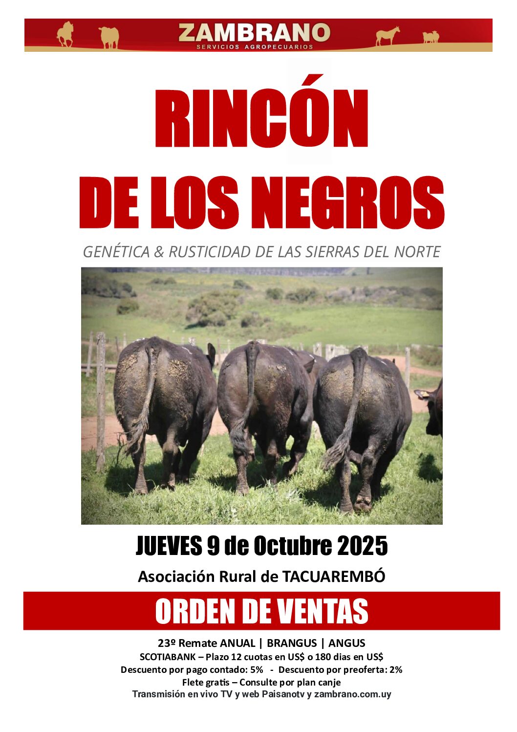 Orden de ventas