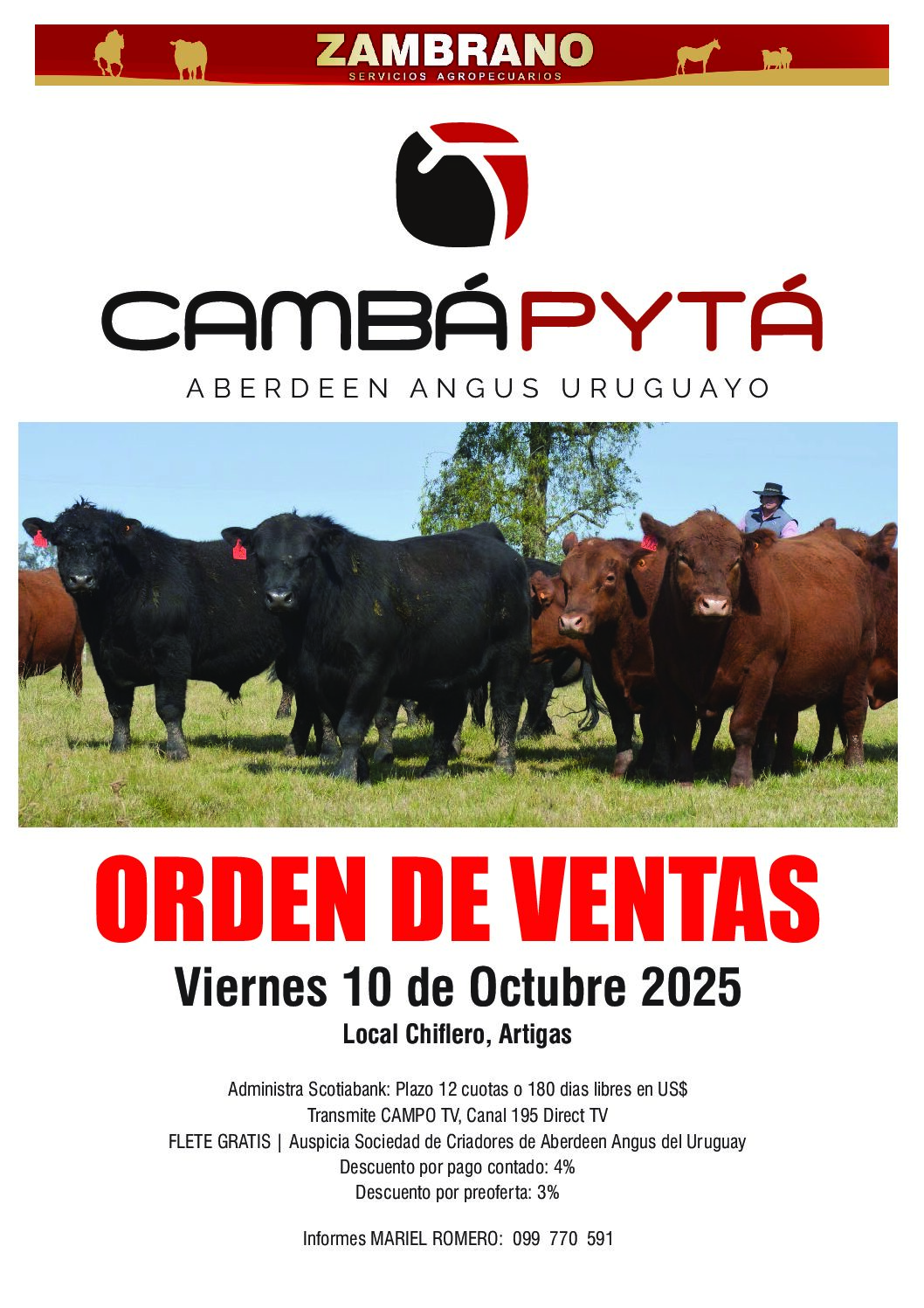 Orden de ventas