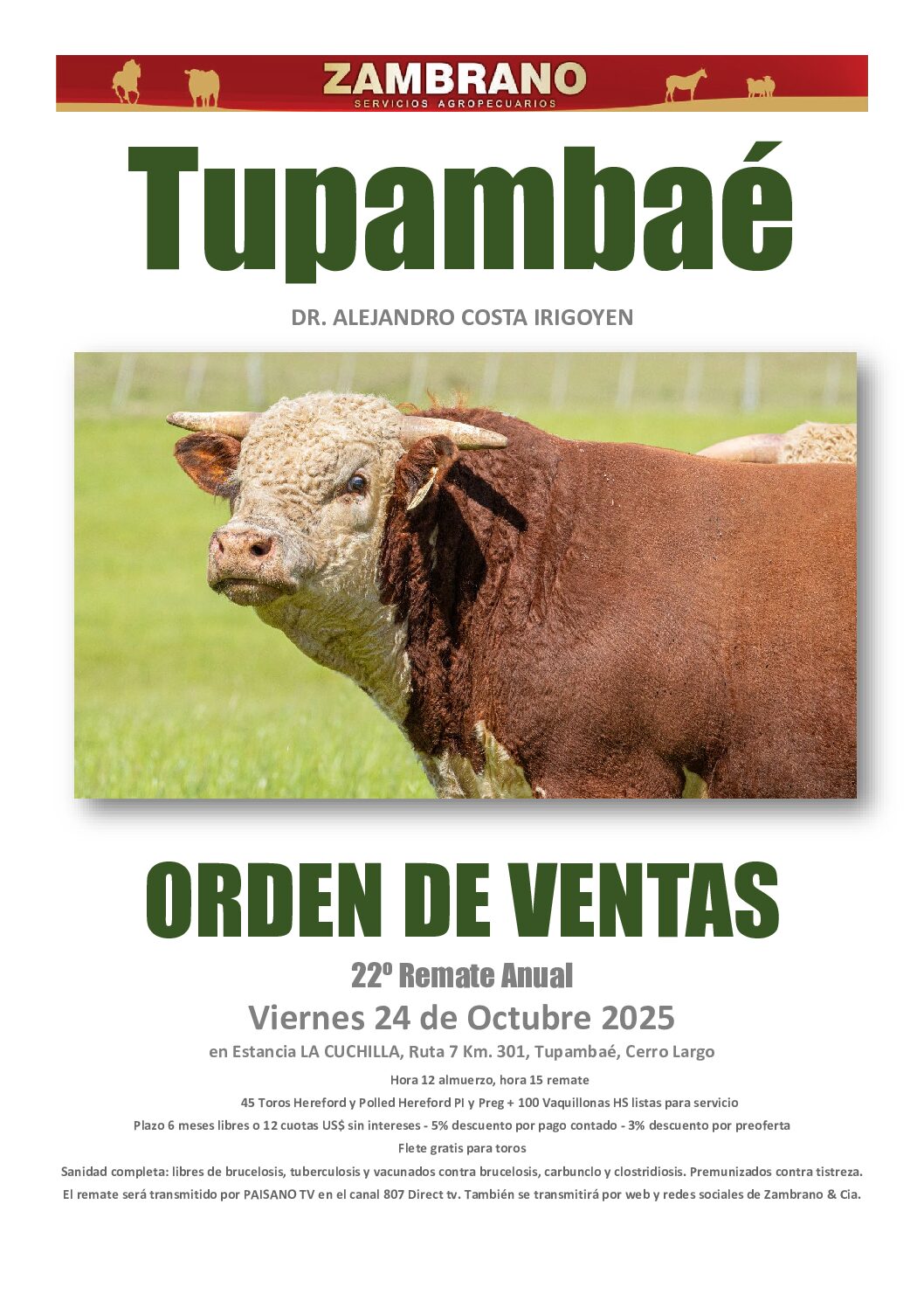 Orden de ventas