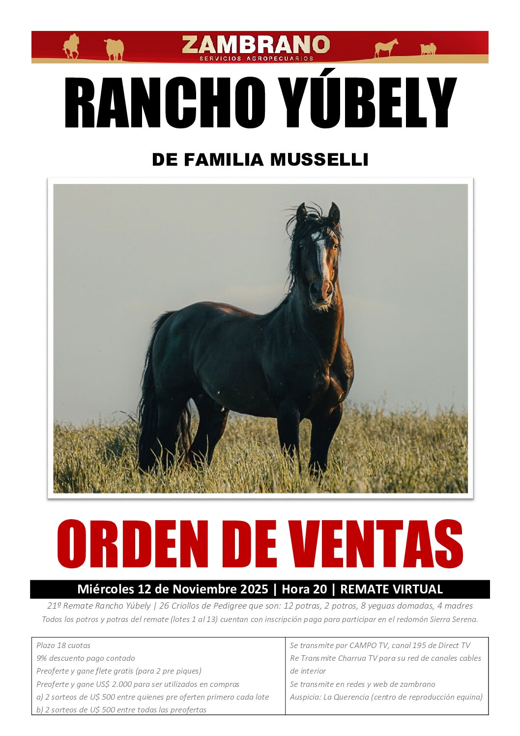 Orden de ventas