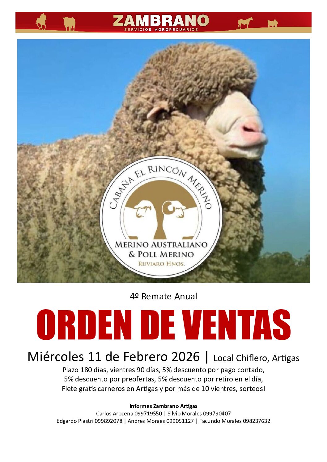 Orden de ventas