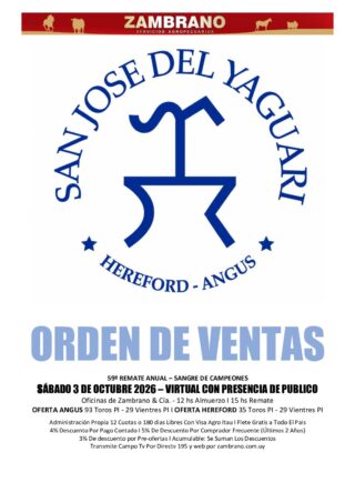 Orden de ventas