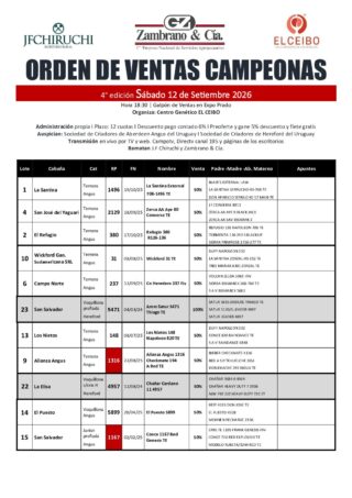 Orden de ventas