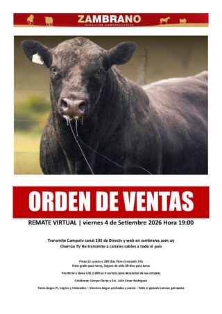 Orden de ventas